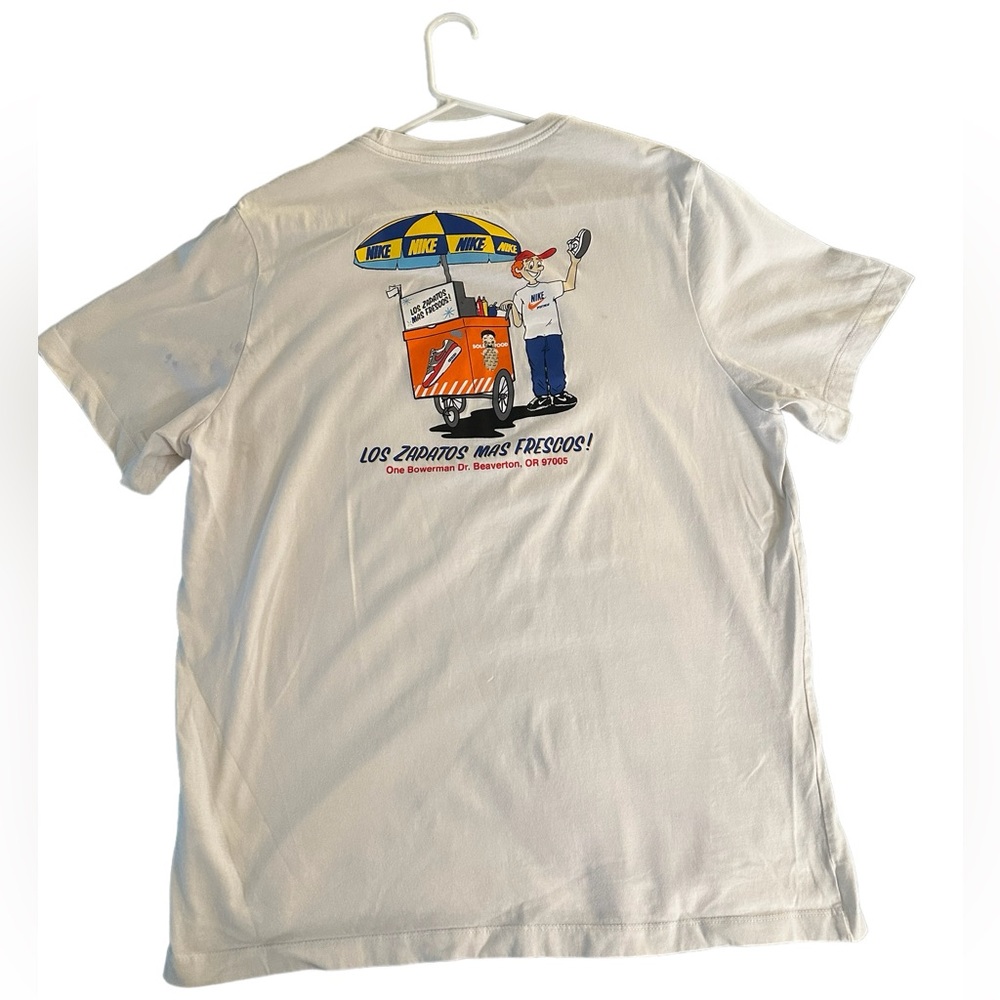 Vintage Nike T-Shirt “Soul Food” Men’s XL White “Los Zapatos Mas Frescos!”